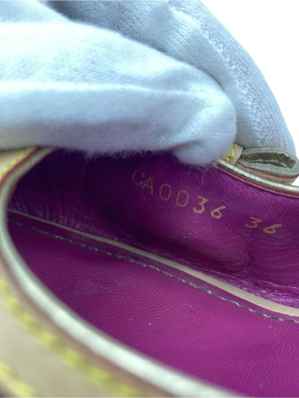 RARE Louis Vuitton Helios Wedge Sandals Pink Denim Monogram canvas EU36 US6 - Picture 8 of 10